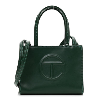 Telfar Vegan Leather Small Shopping Bag Dark Olive 1 of 8