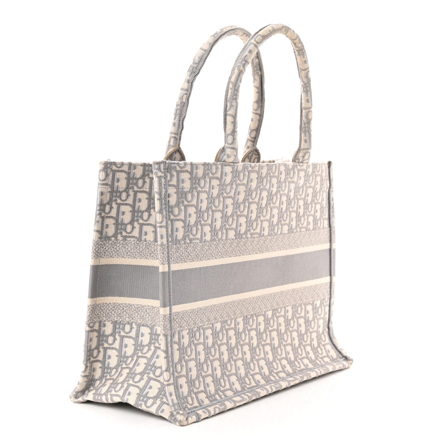 Christian Dior Oblique Medium Book Tote Grey 3 of 12