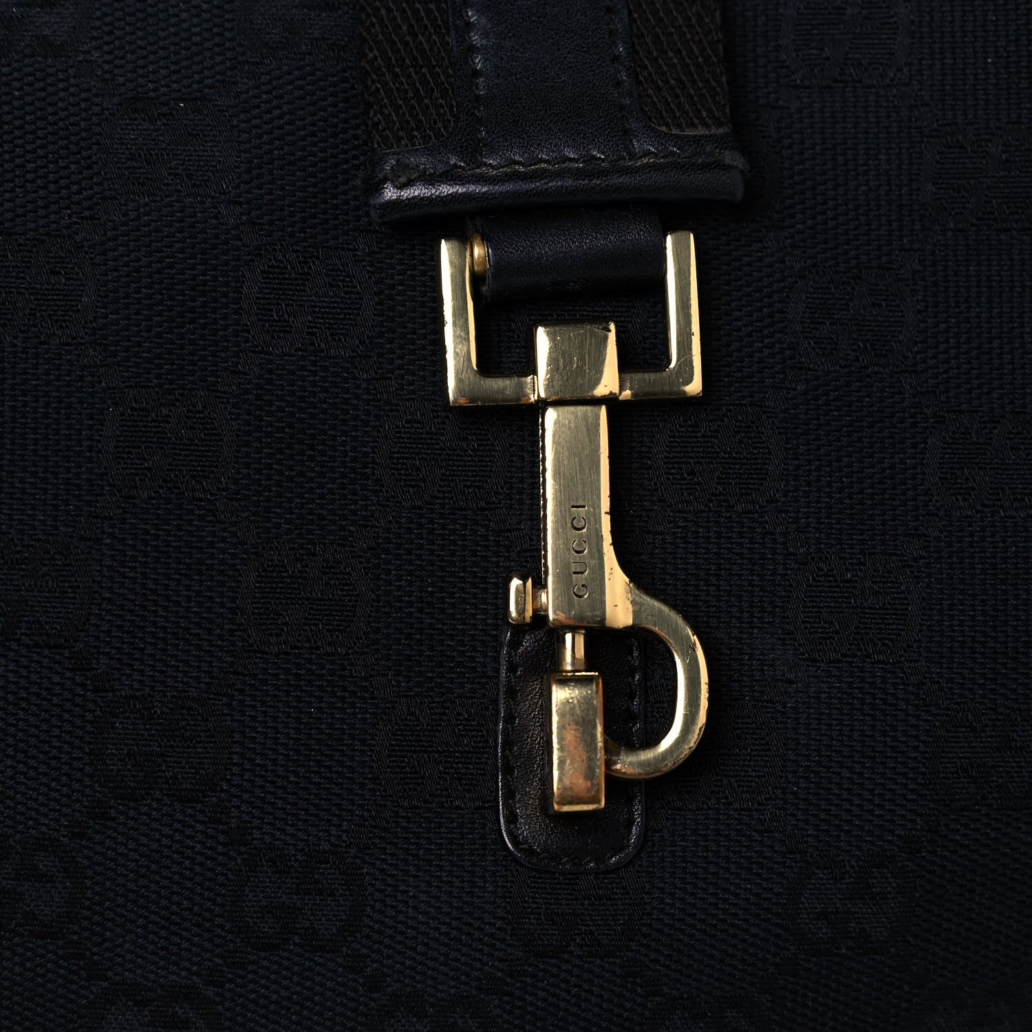Gucci Monogram Jackie O Hobo Black 6 of 11