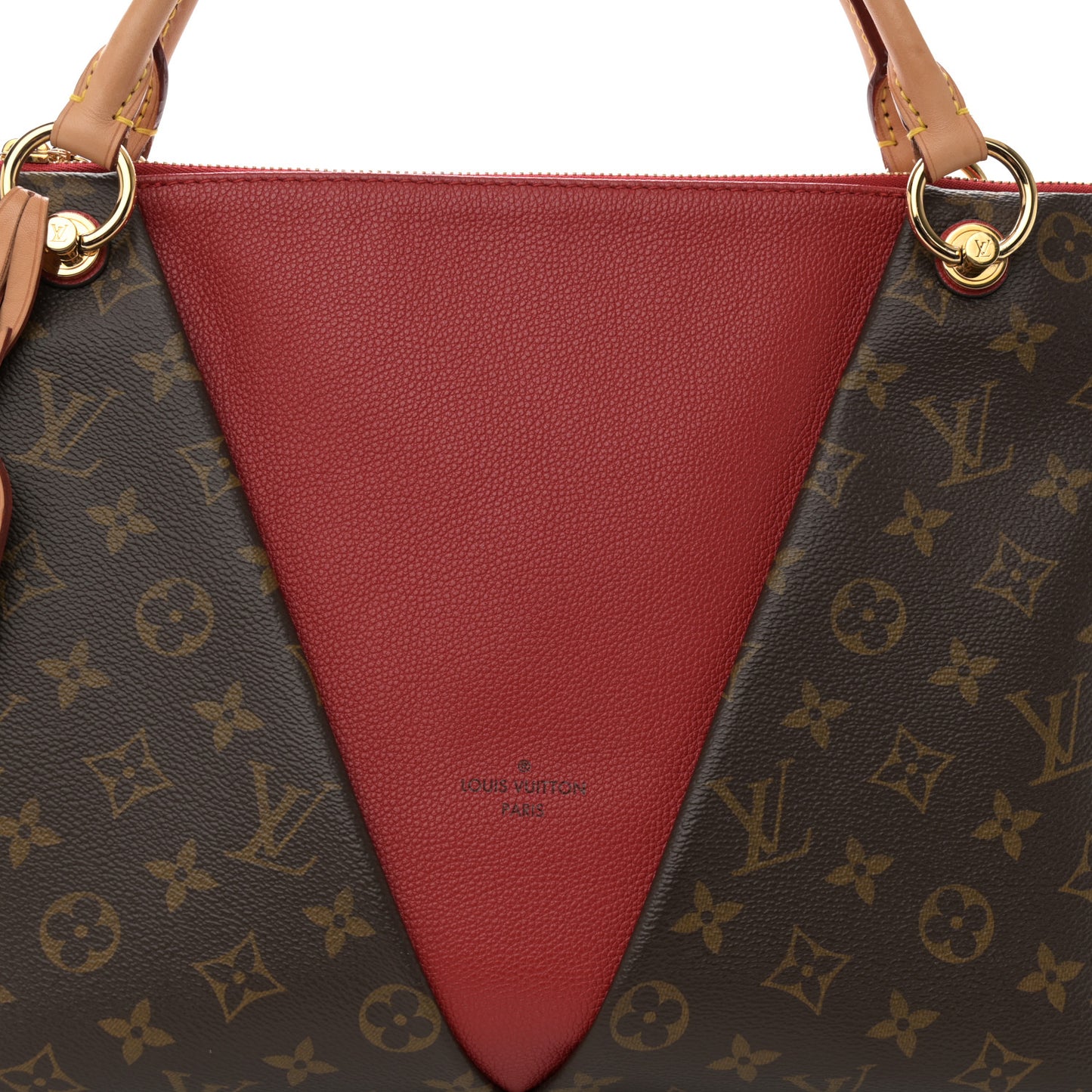 Monogram V Tote MM Cherry