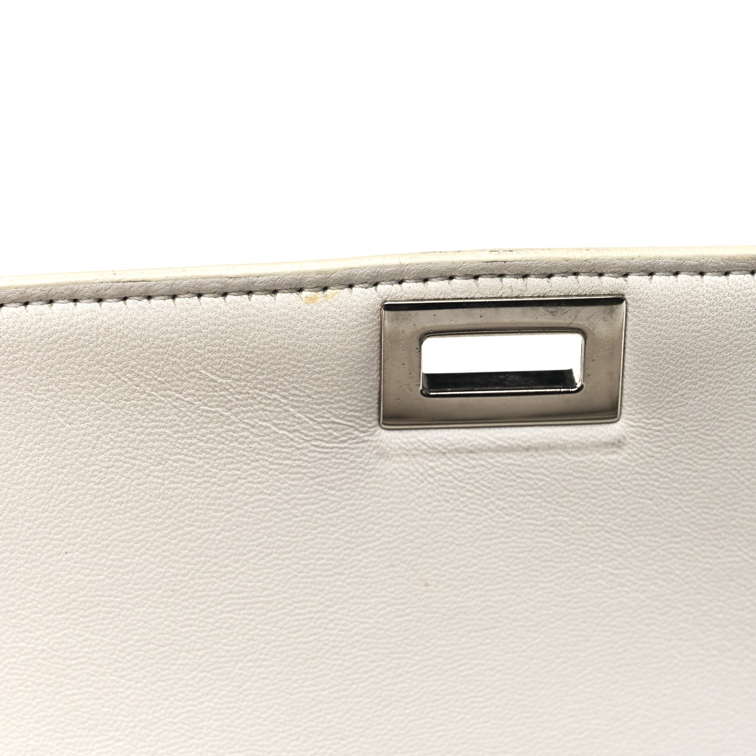 Celine Liege Calfskin Medium Classic Box Flap Bag White 14 of 14