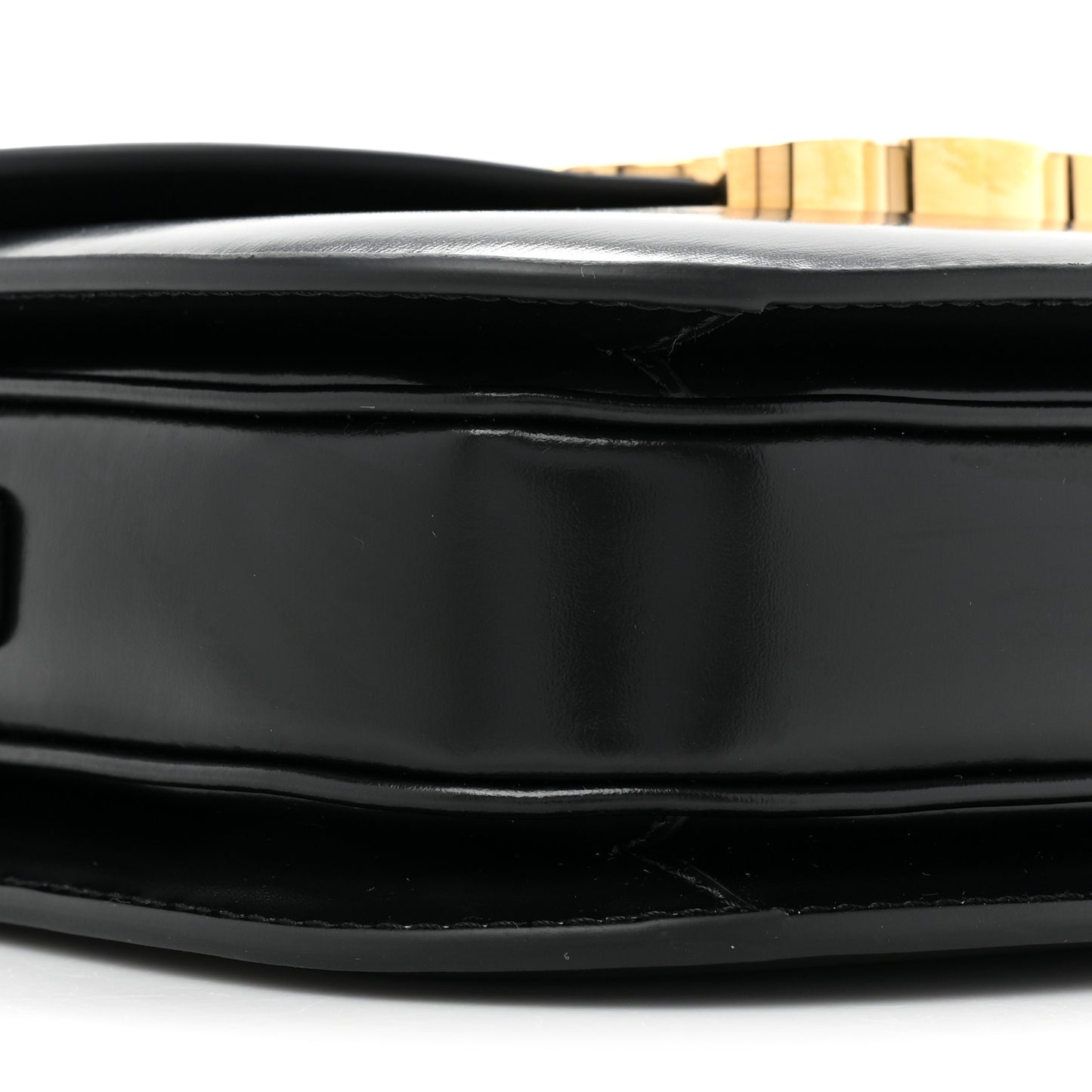 Shiny Calfskin Teen Besace Black