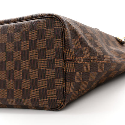 Louis Vuitton Damier Ebene Neo Neverfull MM Rose Ballerine 10 of 10