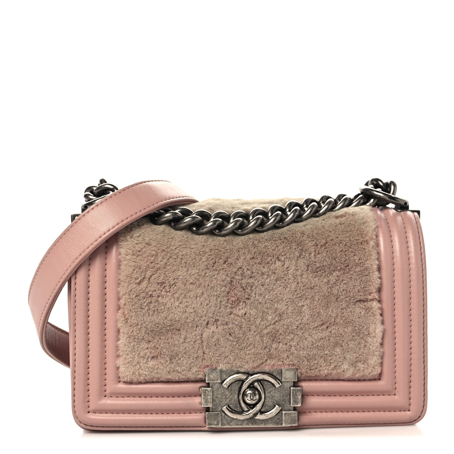 Chanel Fur Calfskin Small Boy Flap Pink 1862738 – FASHIONPHILE
