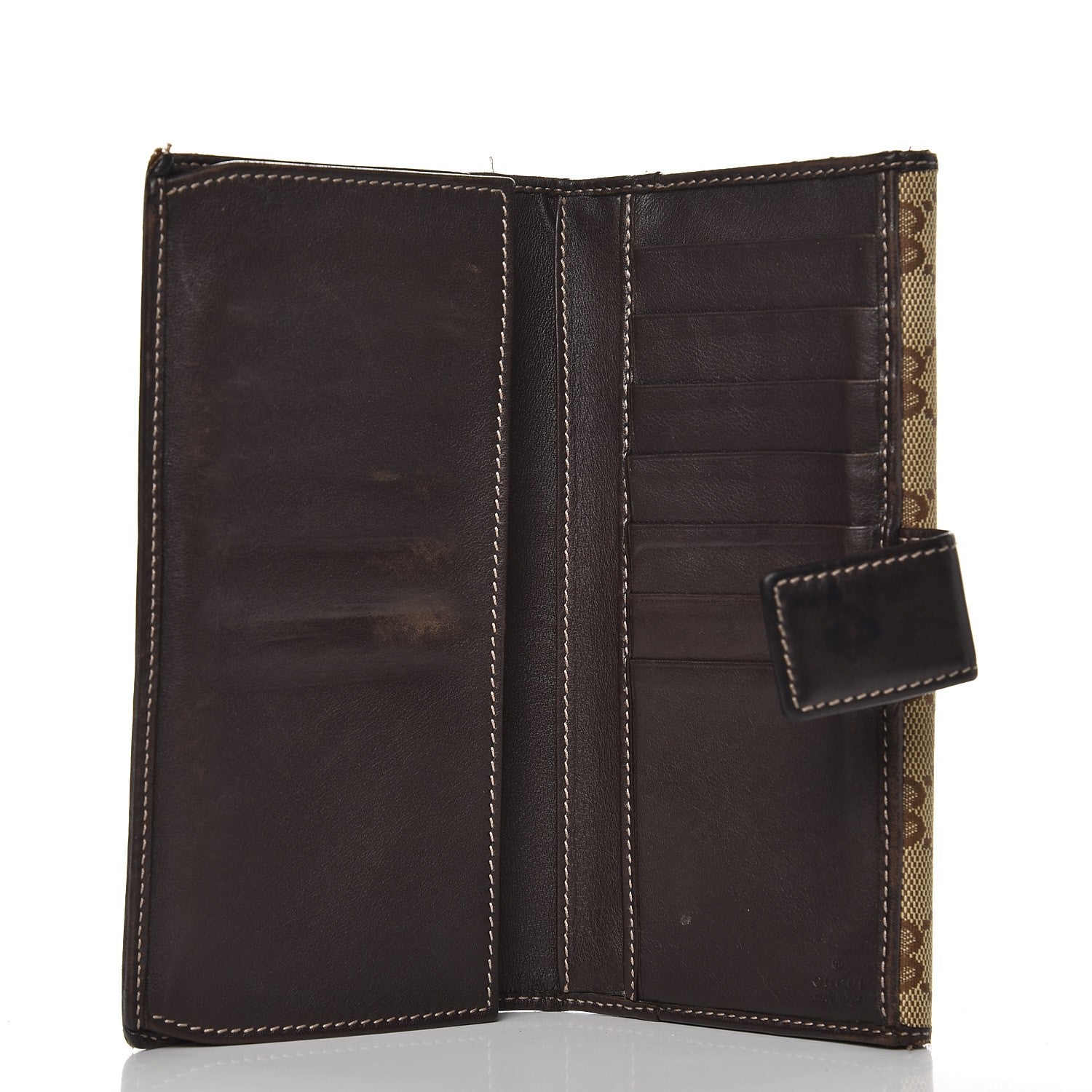 Gucci Monogram Guccioli Brando Chihuahua Continental Wallet Dark Brown 5 of 17