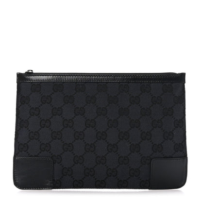 Gucci Monogram Zip Pouch Black 1 of 7