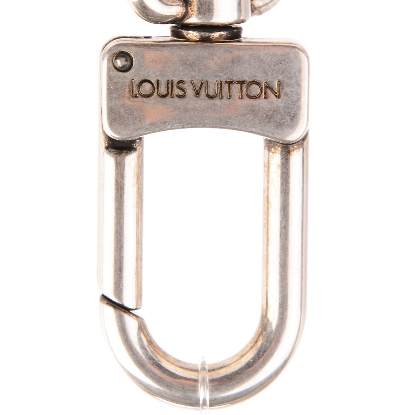 Brushed Palladium The Keepall Key Holder Bag Charm