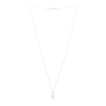 Tiffany Sterling Silver 12mm Elsa Peretti Teardrop Pendant Necklace 3 of 5