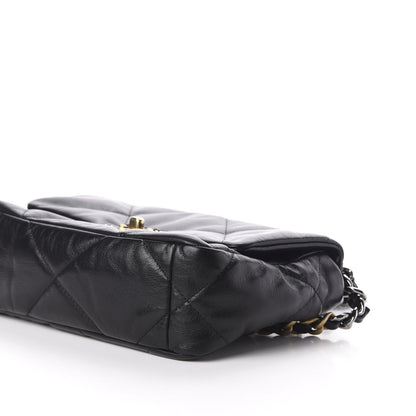 Chanel Goatskin Quilted Medium 19 Flap Black 7 of 11
