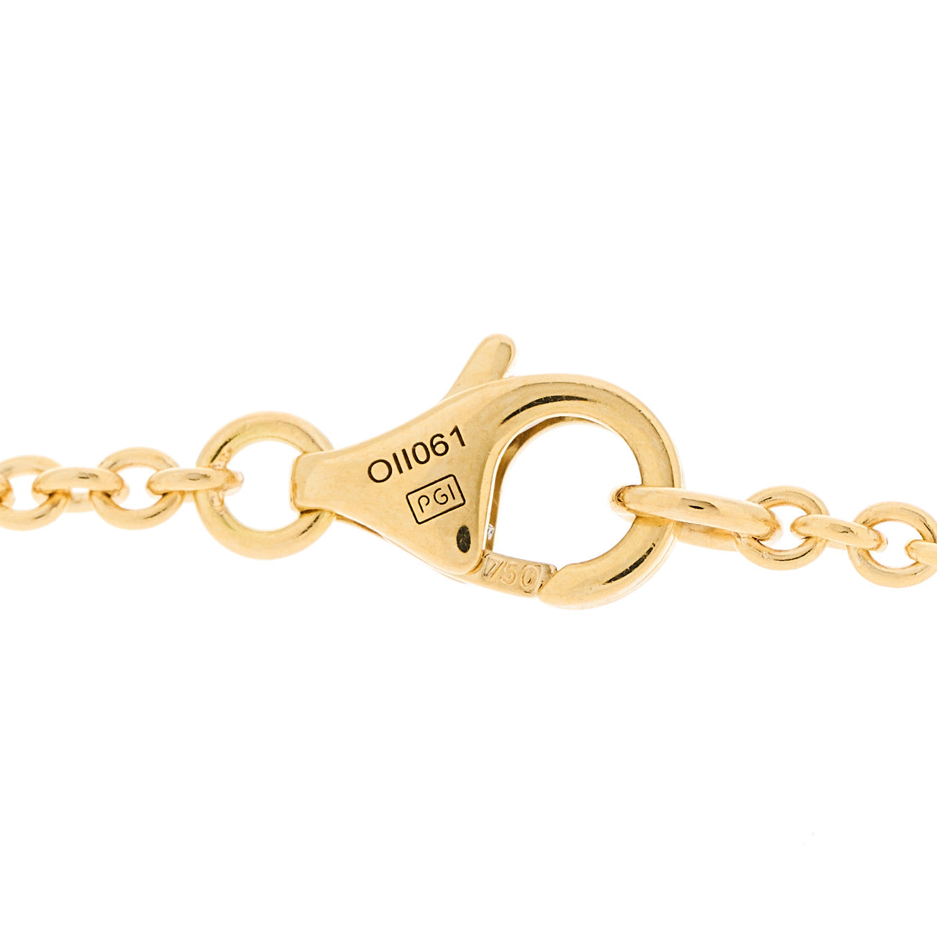 18K Yellow Gold Interlocking LOVE Necklace
