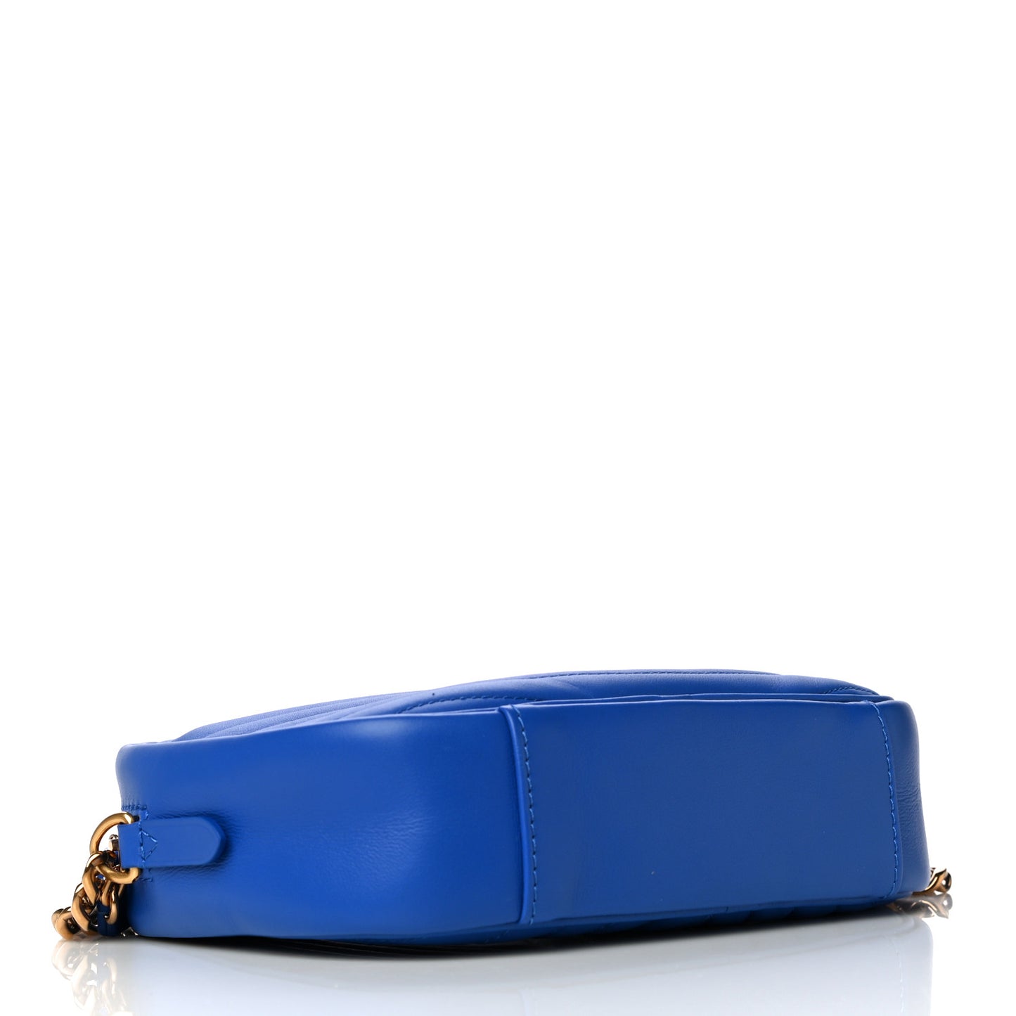 Calfskin New Wave Camera Bag Bleu Neon