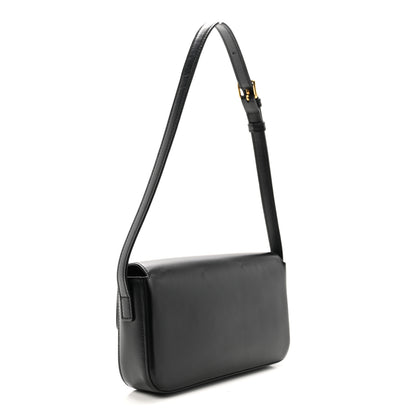 Celine Shiny Calfskin Triomphe Shoulder Bag Black 3 of 10