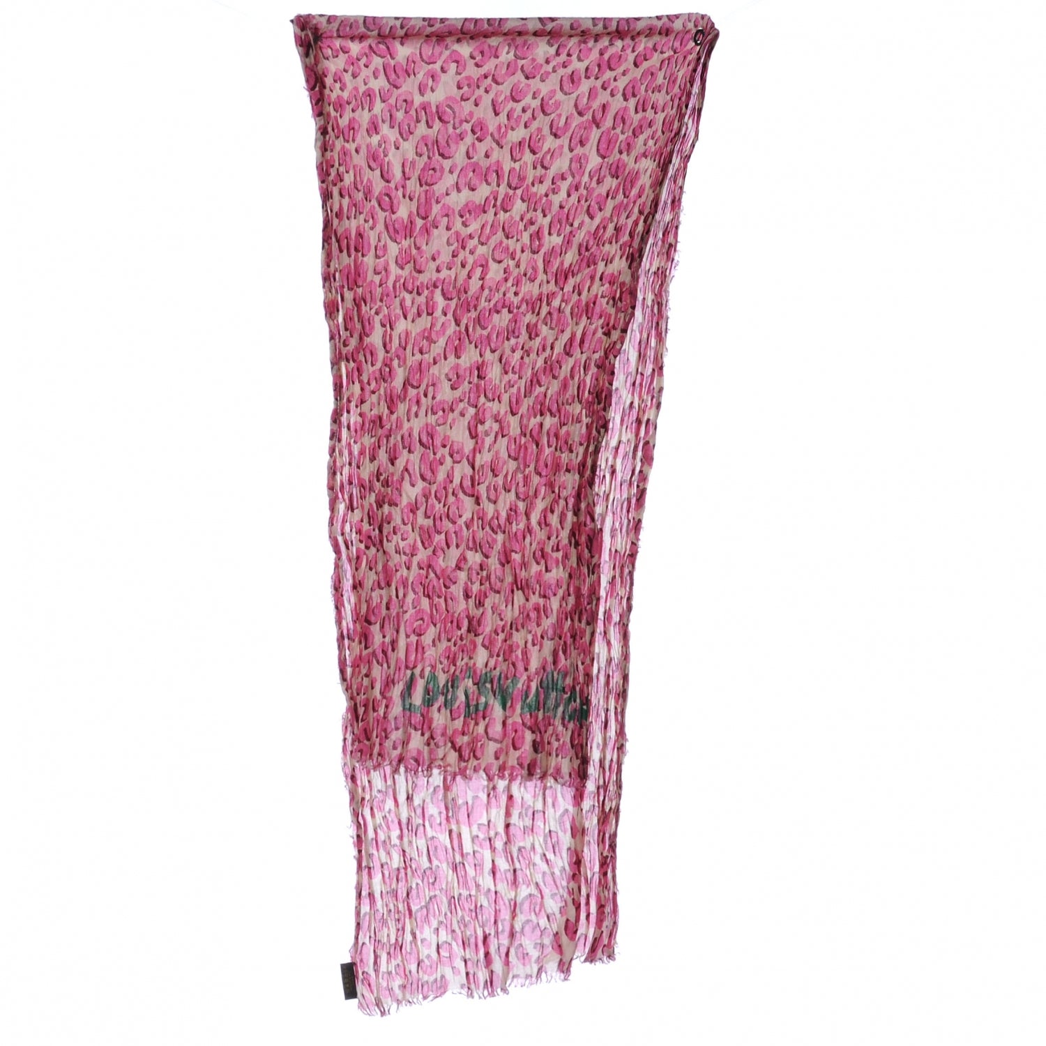 Louis Vuitton Cotton Leopard Pareo Blanc Corail 2 of 6