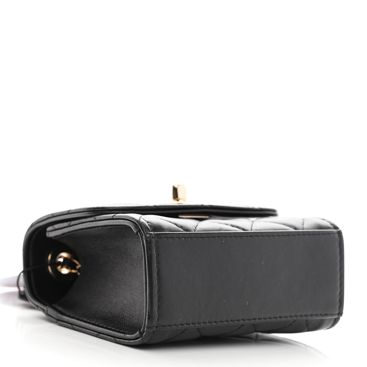 Chanel Lambskin Quilted Mini Trendy CC Chain Wallet Black 3 of 11