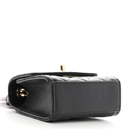 Chanel Lambskin Quilted Mini Trendy CC Chain Wallet Black 3 of 11