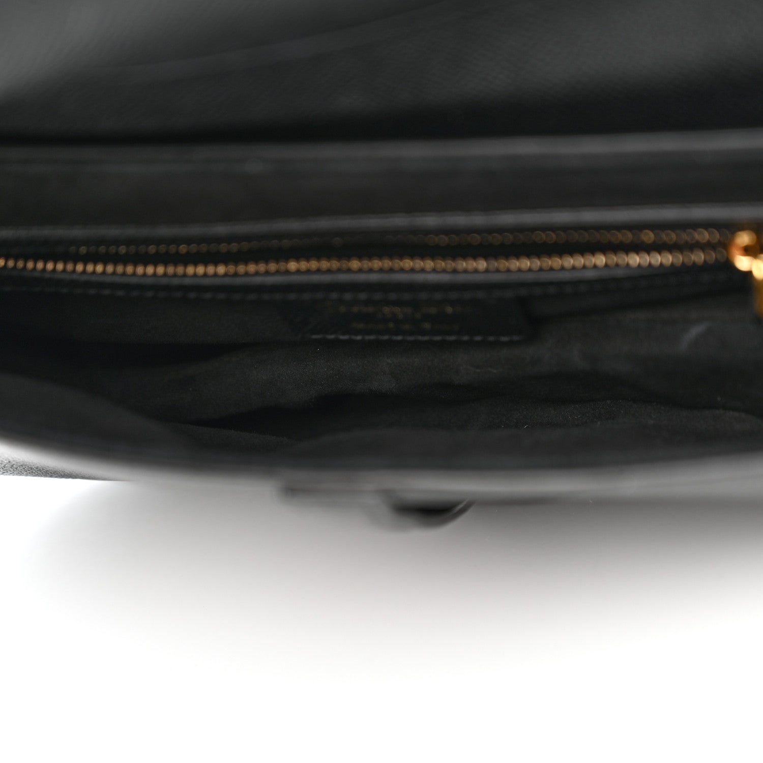 Christian Dior Grained Calfskin Saddle Bag Black 5 of 13
