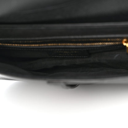 Christian Dior Grained Calfskin Saddle Bag Black 5 of 13
