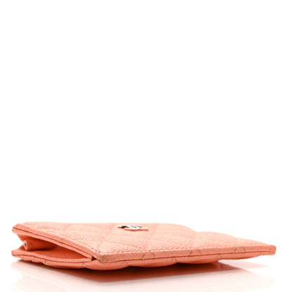 Chanel Caviar Quilted CC Zip Card Holder Pink 4 of 10