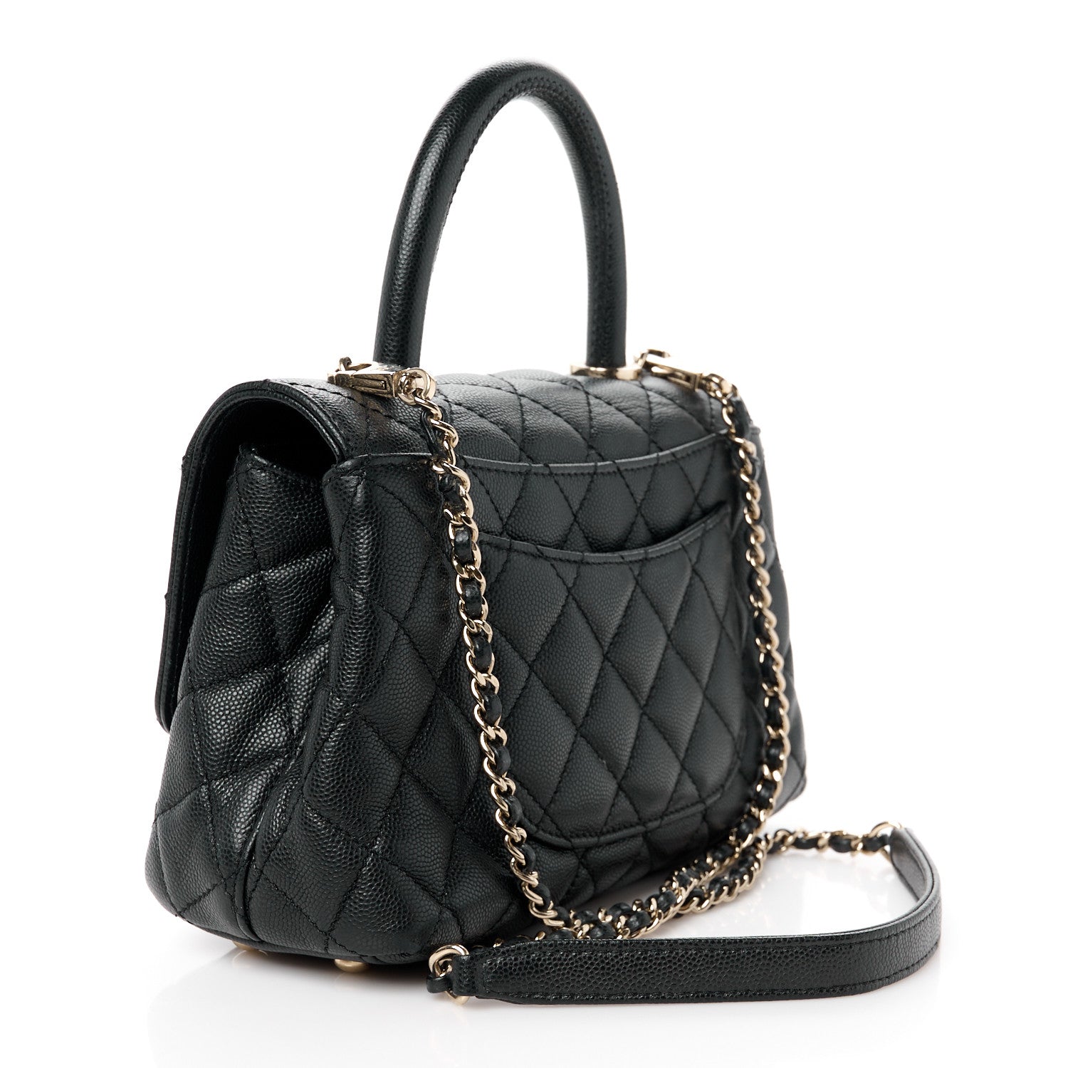 Chanel Caviar Quilted Mini Coco Handle Flap Black 3 of 11