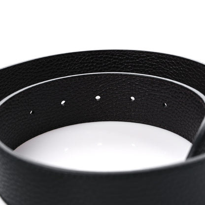 Gucci Calfskin Double G Reversible 37mm Belt 85 34 Black Cocoa 4 of 5