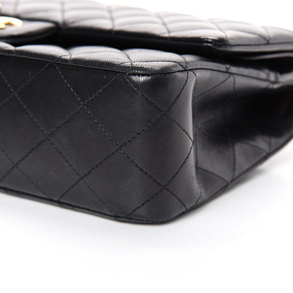 Chanel Lambskin Quilted Medium Double Flap Black 9 of 17