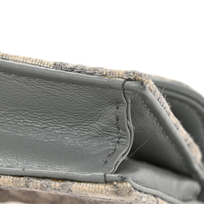 Christian Dior Oblique Saddle Card Holder Gray 11 of 11