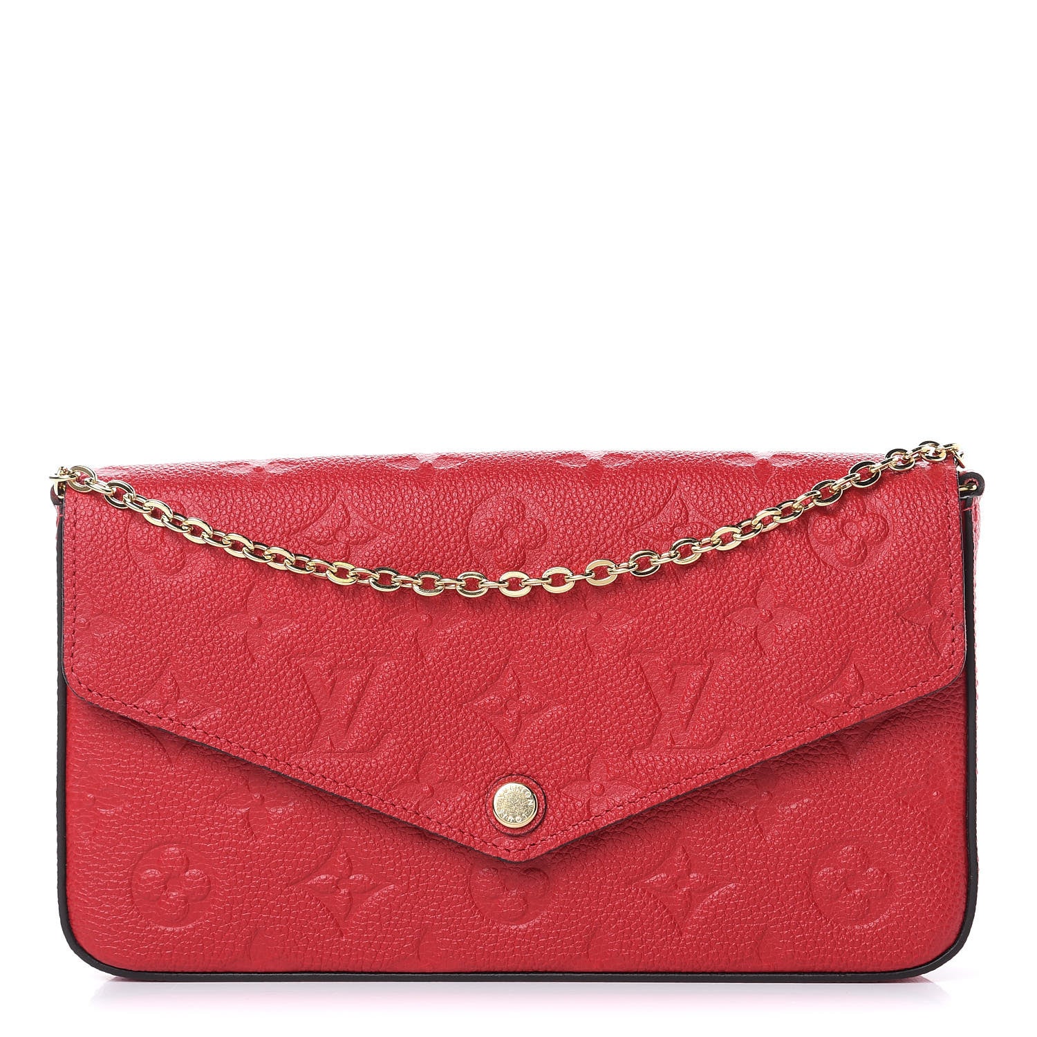 Louis Vuitton Empreinte Pochette Felicie Chain Wallet Scarlet 1 of 12