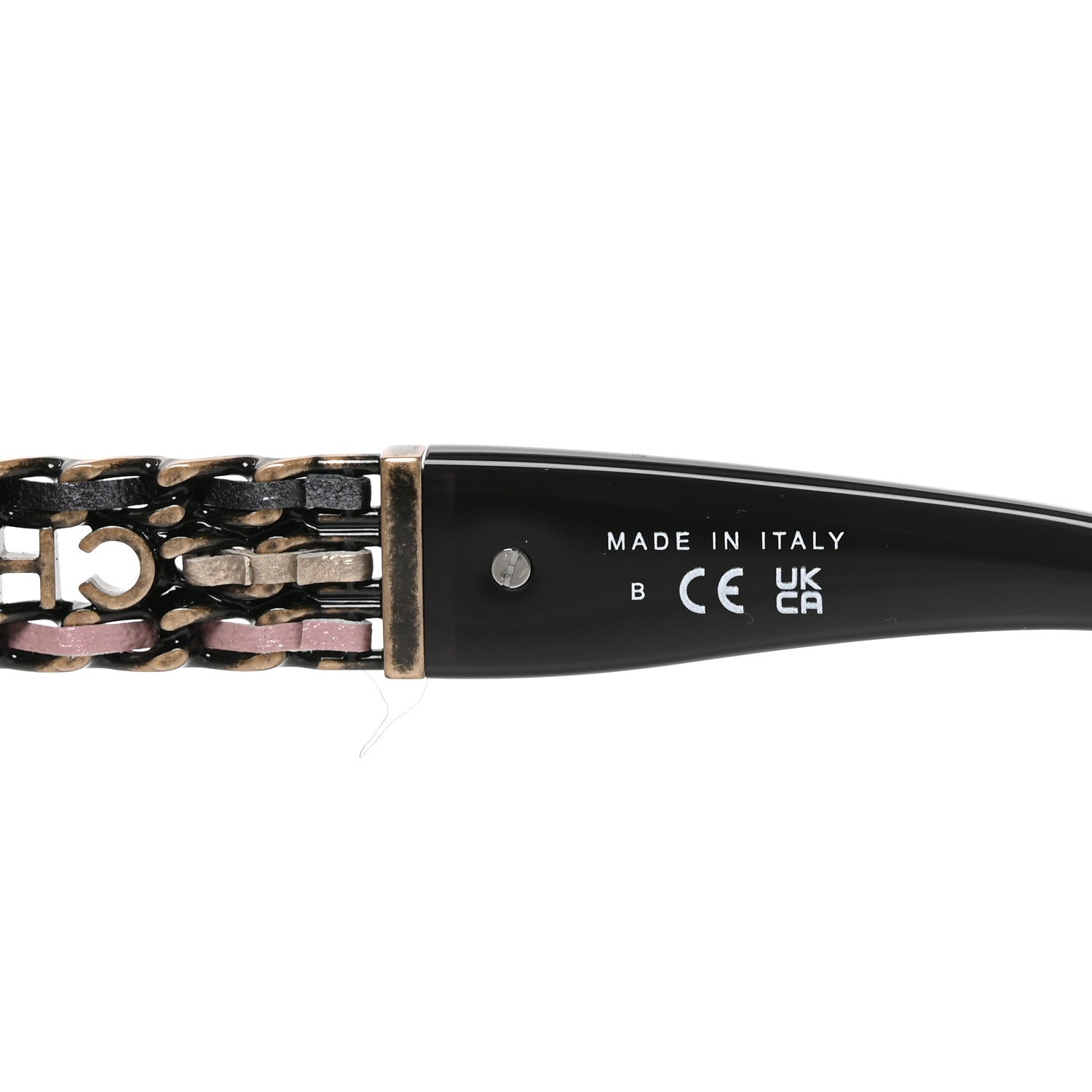 Chanel Acetate Lambskin Cat Eye Sunglasses 5538-Q Grey Multicolor 6 of 7