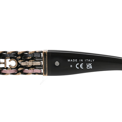 Chanel Acetate Lambskin Cat Eye Sunglasses 5538-Q Grey Multicolor 6 of 7