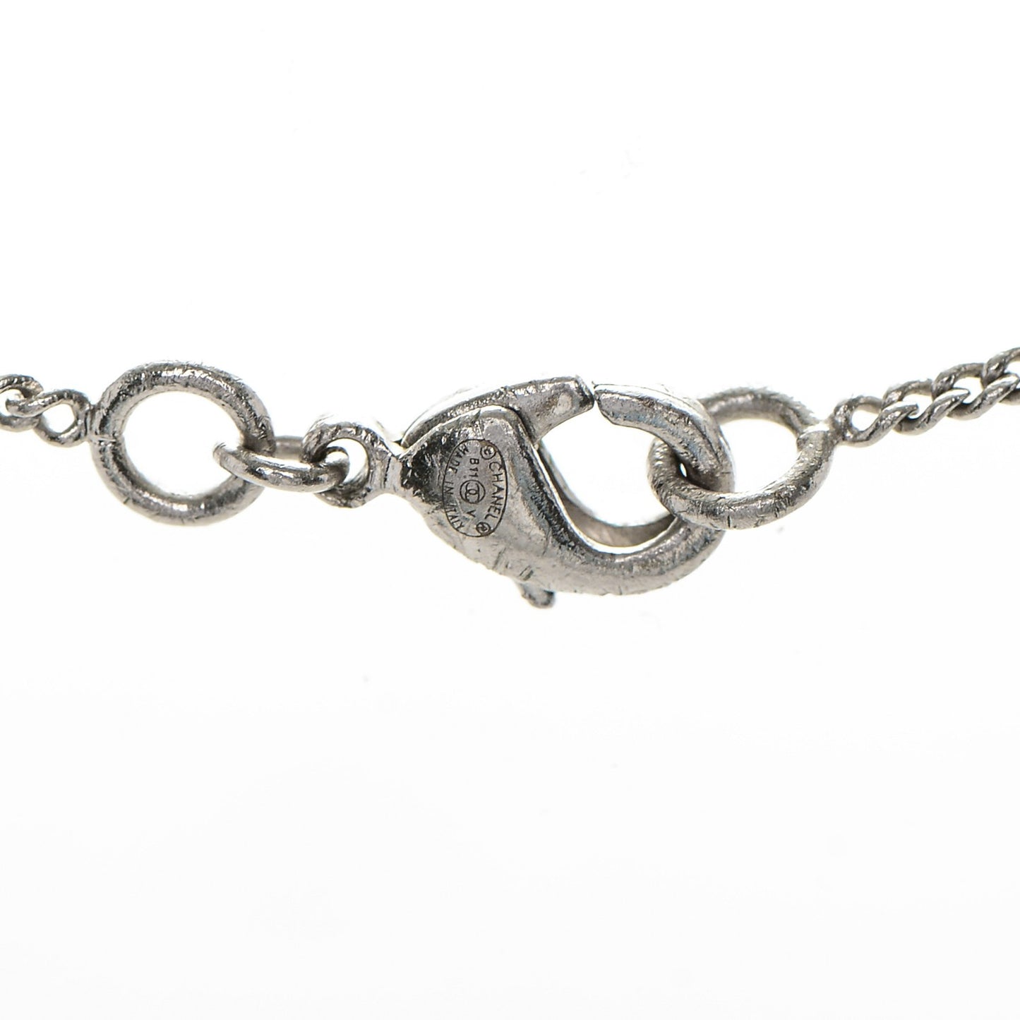 Crystal Timeless CC Necklace Silver