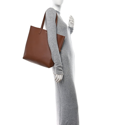 Saint Laurent Calfskin North-South Shopping Tote Brick 2 of 12