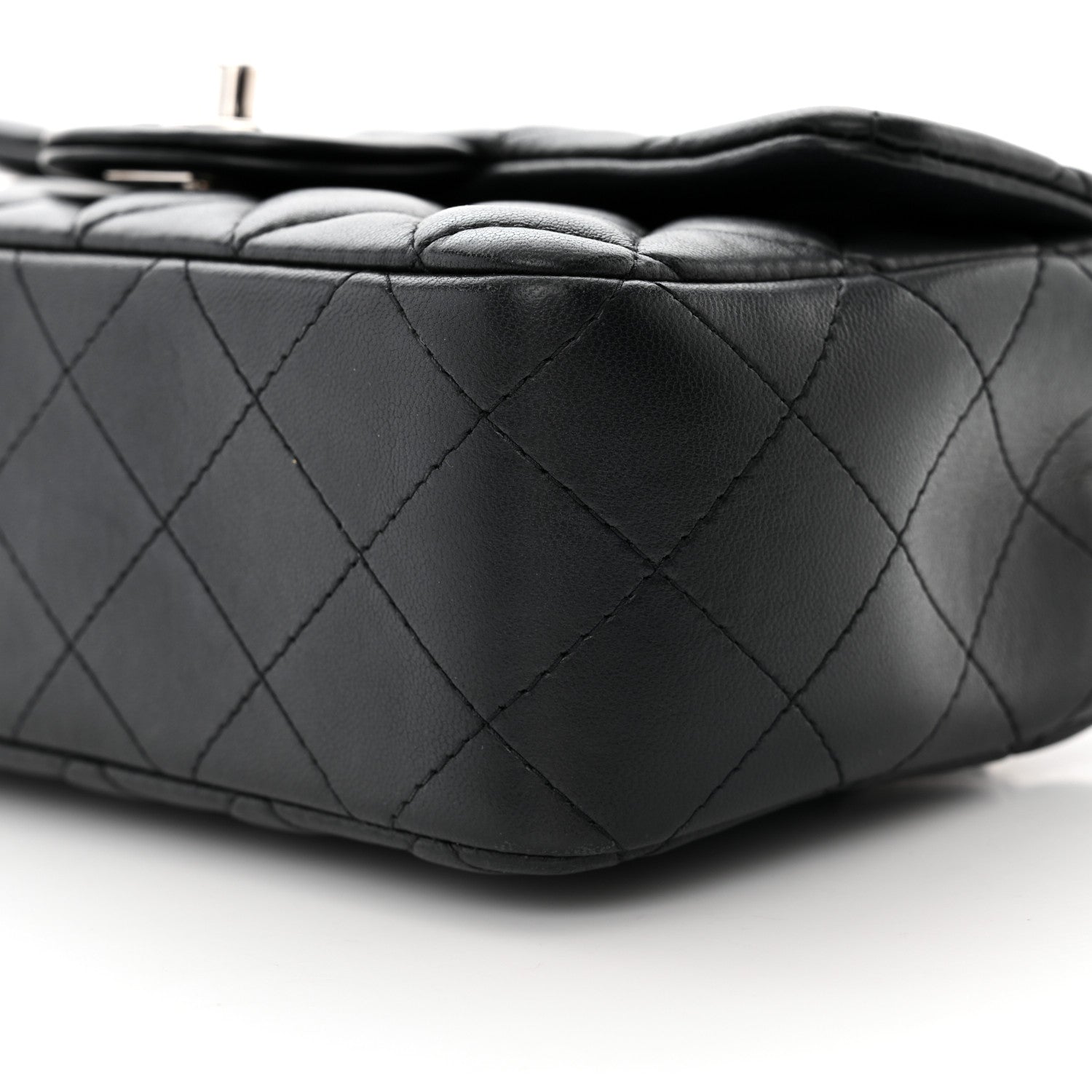 Chanel Lambskin Quilted Mini Rectangular Flap Black 10 of 10
