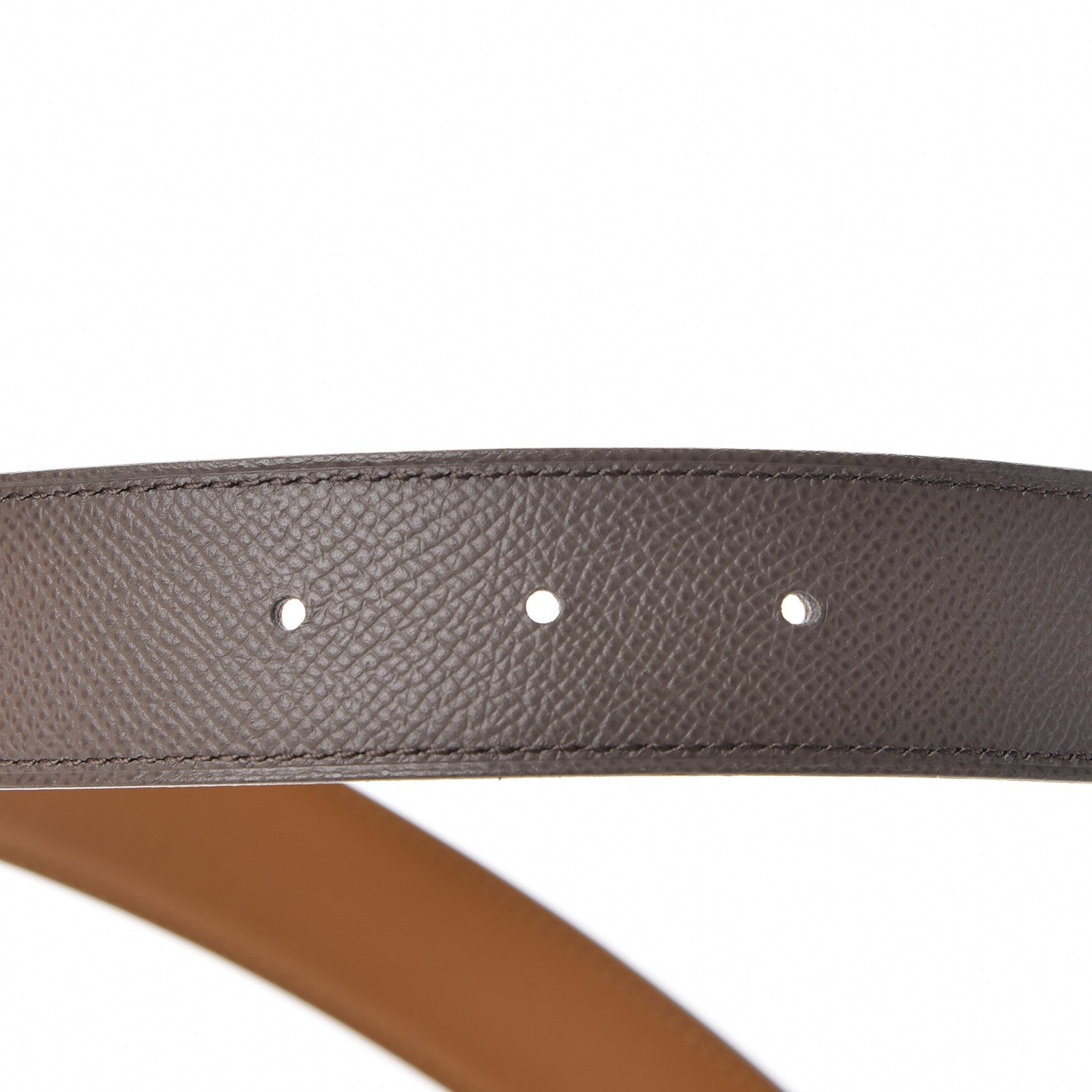Hermes Swift Epsom 32mm Belt Strap 75 Toffee Etain 3 of 6
