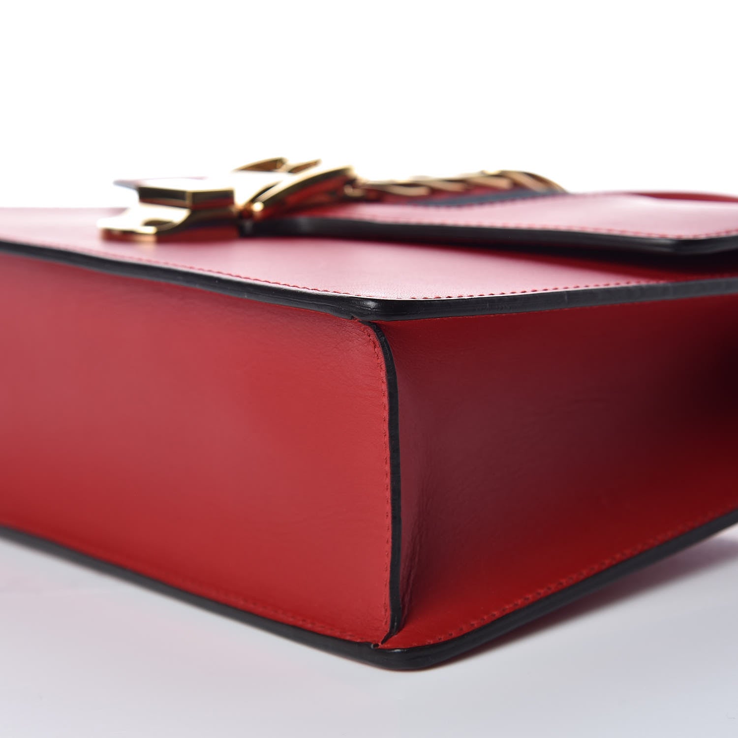 Gucci Calfskin Small Sylvie Shoulder Bag Hibiscus Red 7 of 11