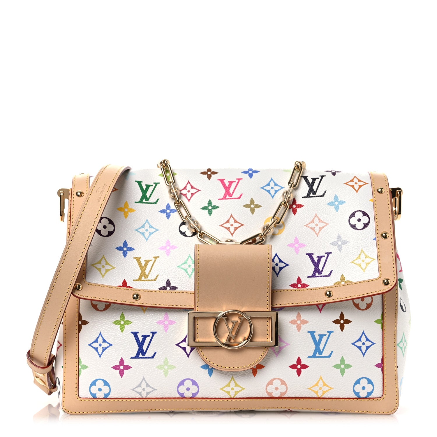 Louis Vuitton LV X TM Monogram Multicolor Dauphine Soft GM White 1 of 12