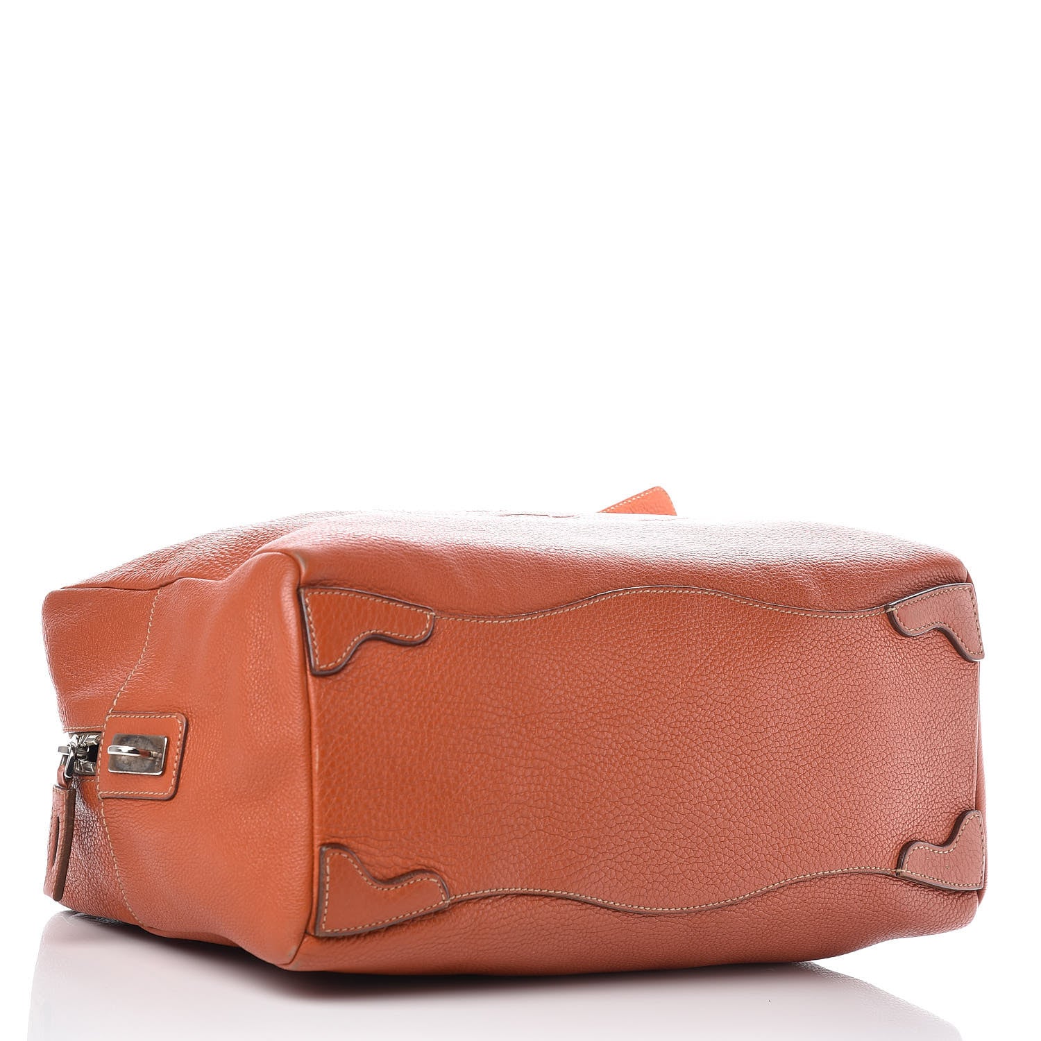 Prada Vitello Daino Logo Bowler Rame 4 of 19