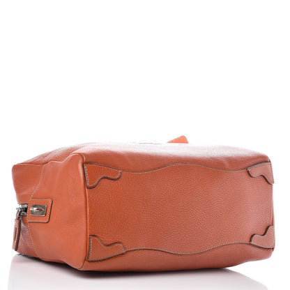 Prada Vitello Daino Logo Bowler Rame 4 of 19