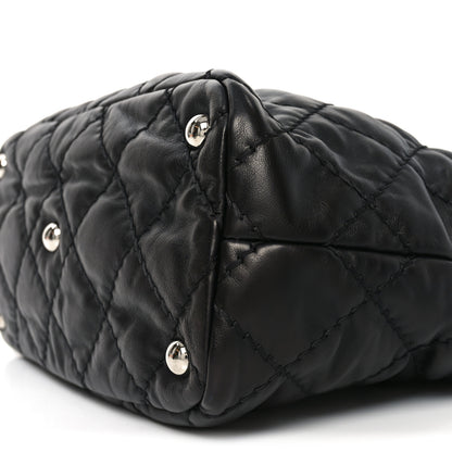 Chanel Calfskin Contrast Stitch Tote Black 10 of 10