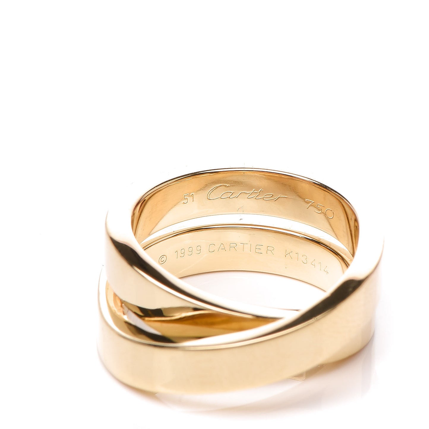 18K Yellow Gold 9mm Paris Nouvelle Vague Ring 51 5.75
