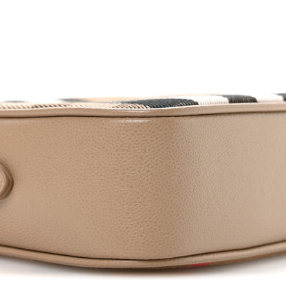 Burberry Calfskin House Check Small Camera Bag Chestnut Beige 10 of 12