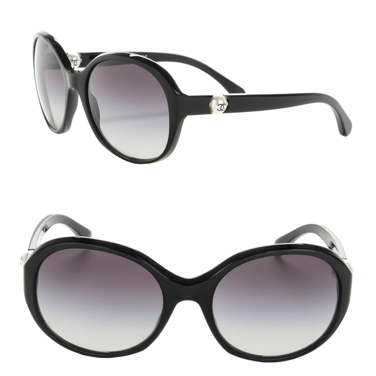 Chanel CC Pearl Sunglasses 5221-H Black 1 of 5