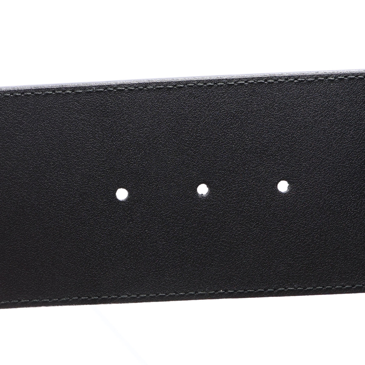 Gucci Moon Calfskin Pearl Double G 70mm Belt 85 34 Black Cream 4 of 5