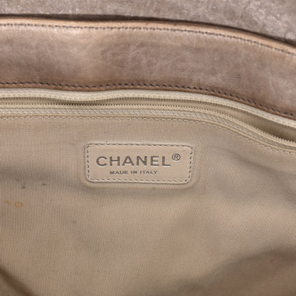 Chanel Washed Lambskin Quilted Chain Around Maxi Flap Taupe 6 of 10