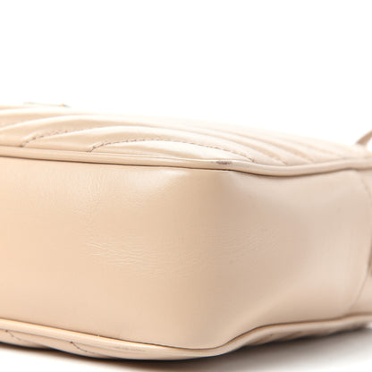 Saint Laurent Calfskin Matelasse Lou Camera Bag Dark Latte 9 of 10