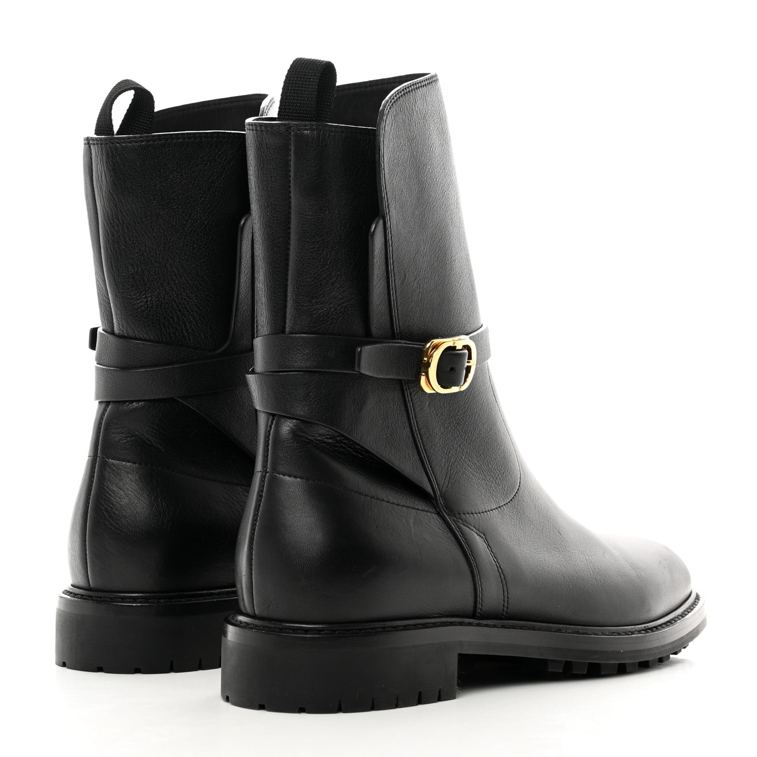 Christian Dior Calfskin Empreinte Ankle Boot 40 Black 4 of 8