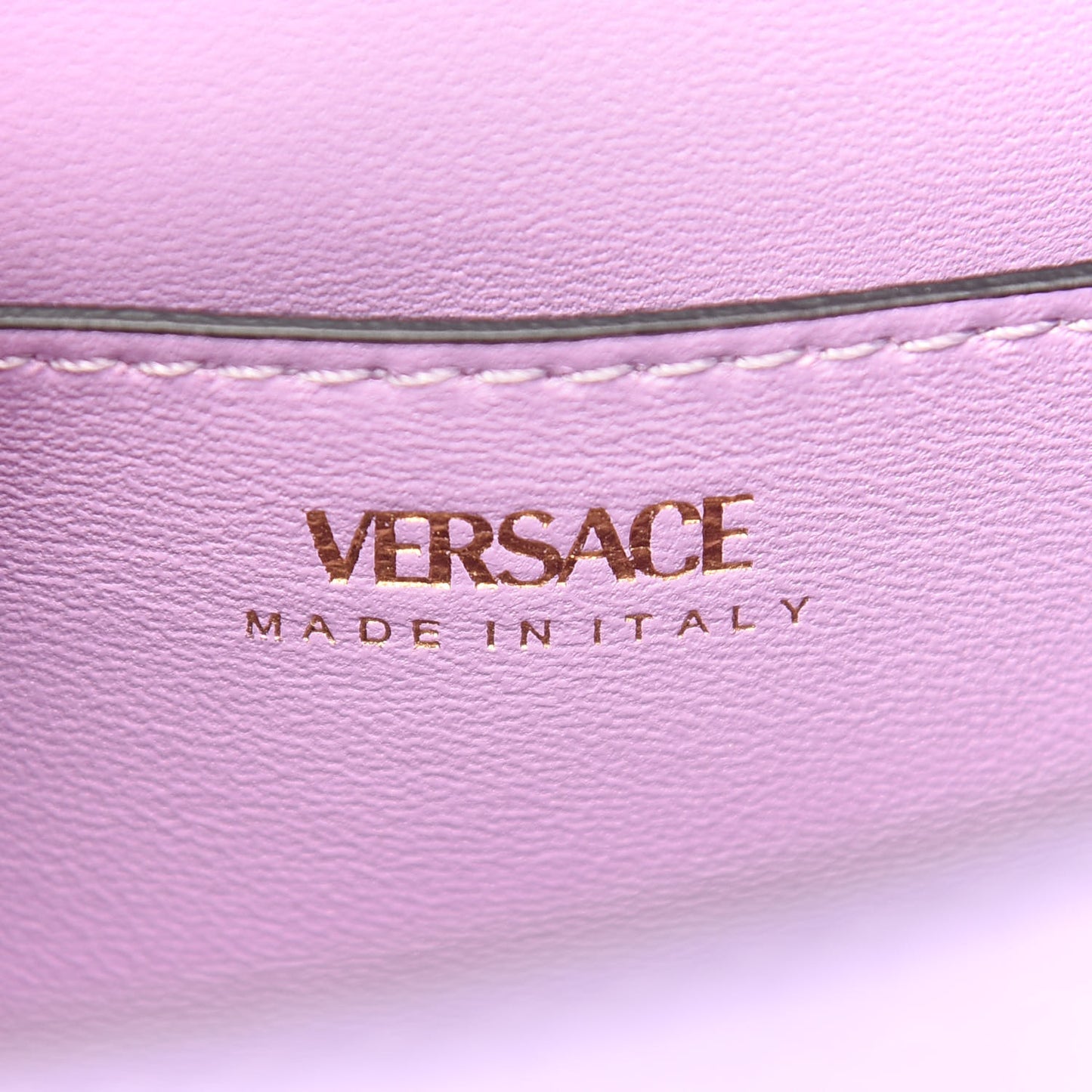 Calfskin Medusa Small Top Handle Handbag Lilac