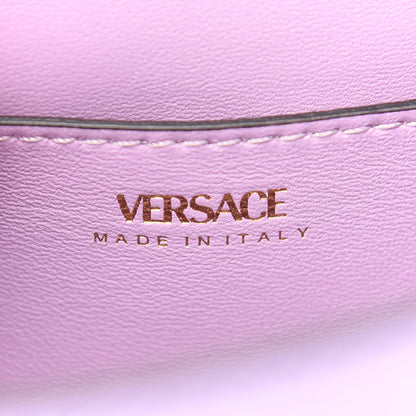 Versace Calfskin Medusa Small Top Handle Handbag Lilac 6 of 8