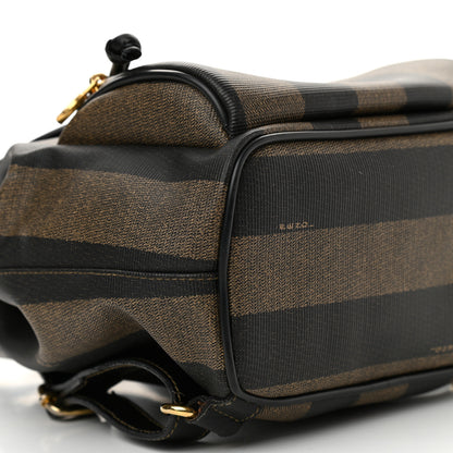 Fendi Coated Canvas Pequin Drawstring Backpack Tobacco 8 of 11