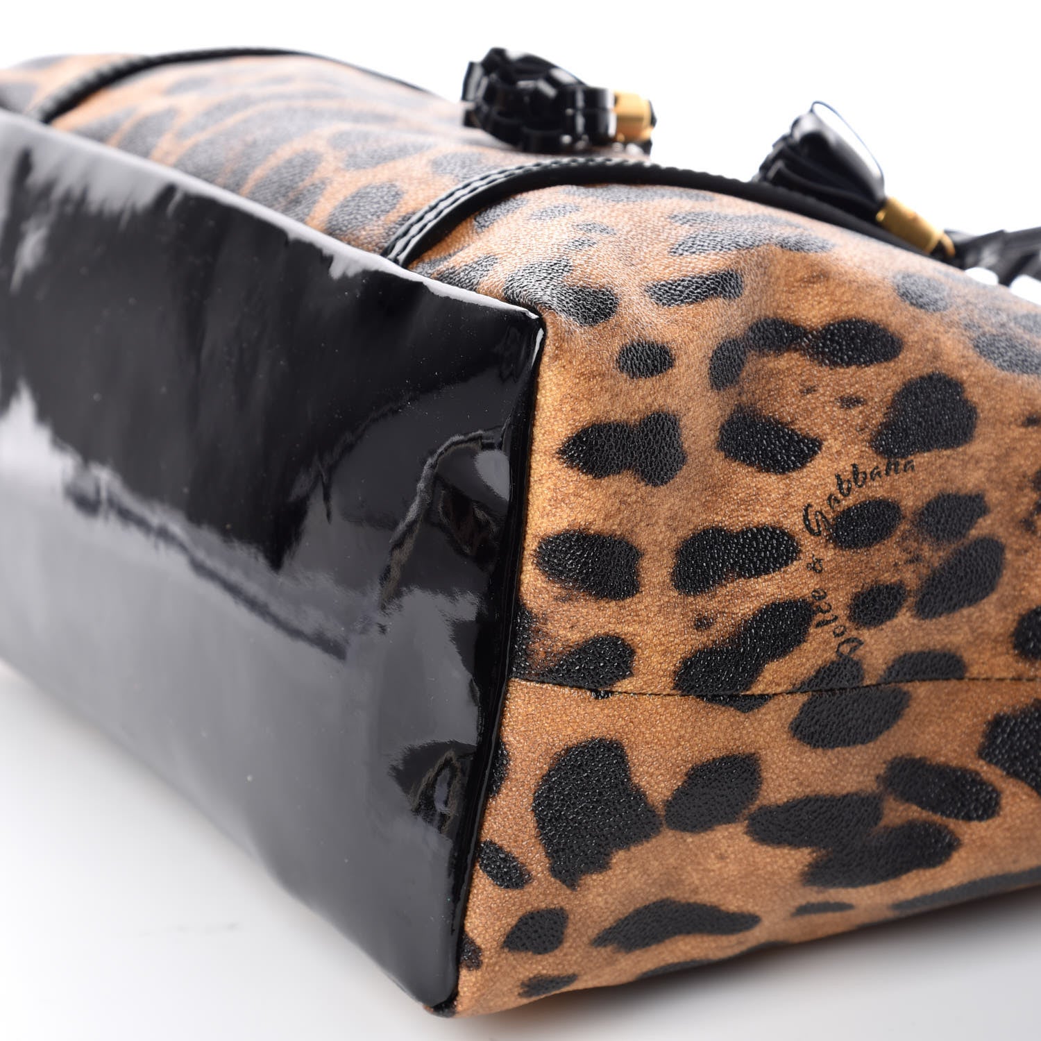 Dolce & Gabbana Dauphine Leopard Print Shopping Tote 6 of 8