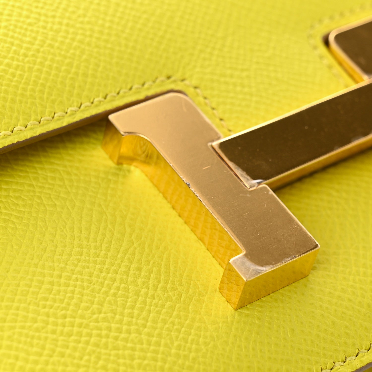 Hermes Epsom Constance 18 Lime 11 of 12